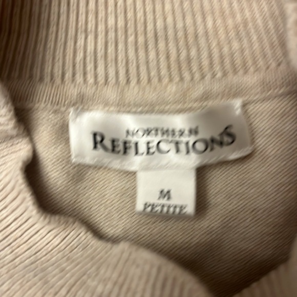 Northern Reflections Women’s Mock turtleneck Oatmeal Beige Medium Petite - Picture 3 of 7